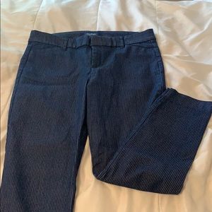 Navy and white striped pixie pants Old Navy 12